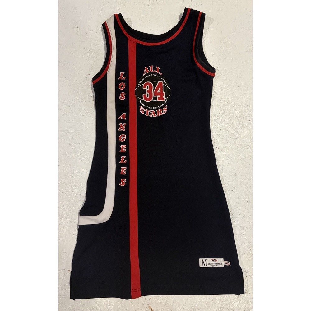 Headgear Street Ball All Stars Los Angeles Jersey #34 Size Medium Long